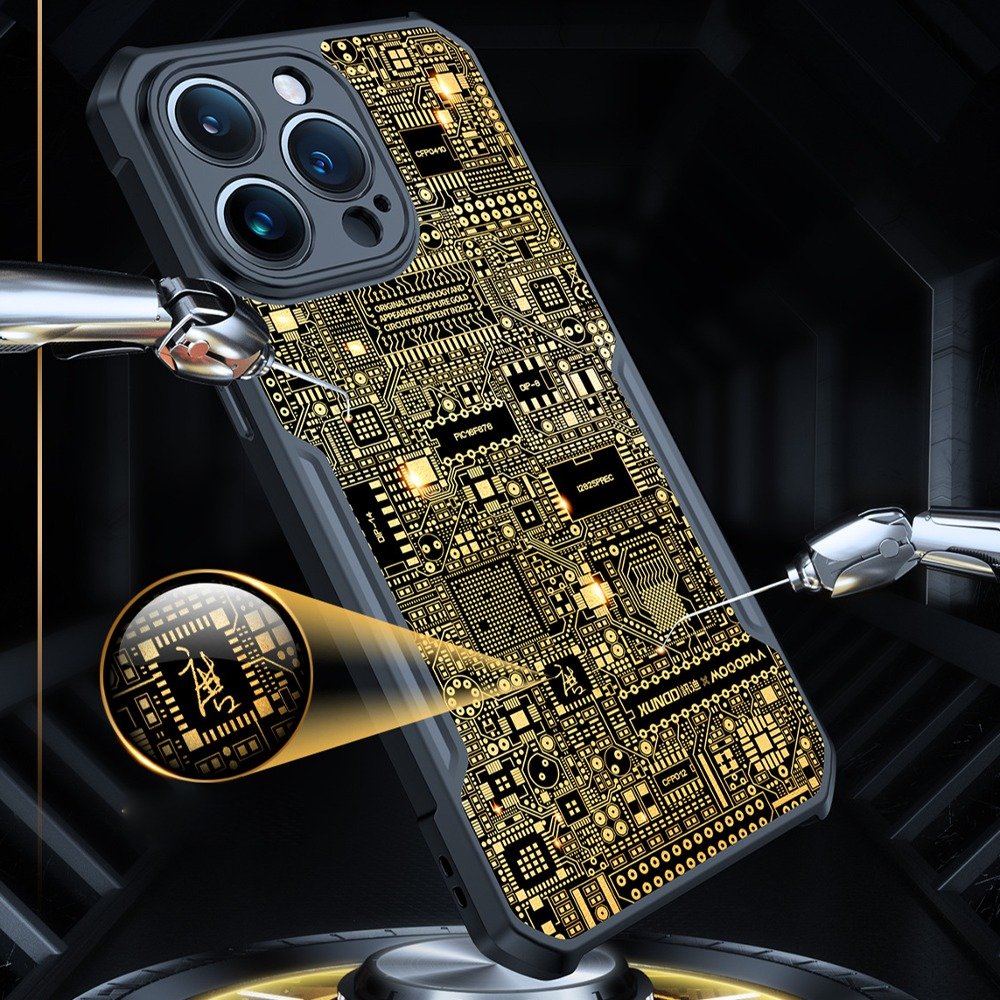 Premium Circuit Board Glass Case - iPhone