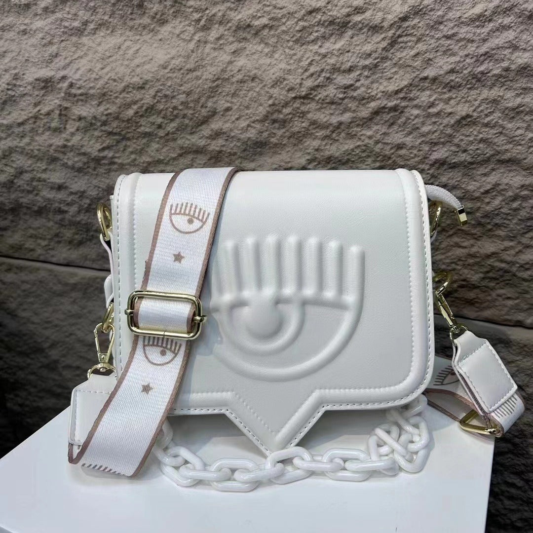 Chiara Ferragni Debossed Logo Shoulder Bag