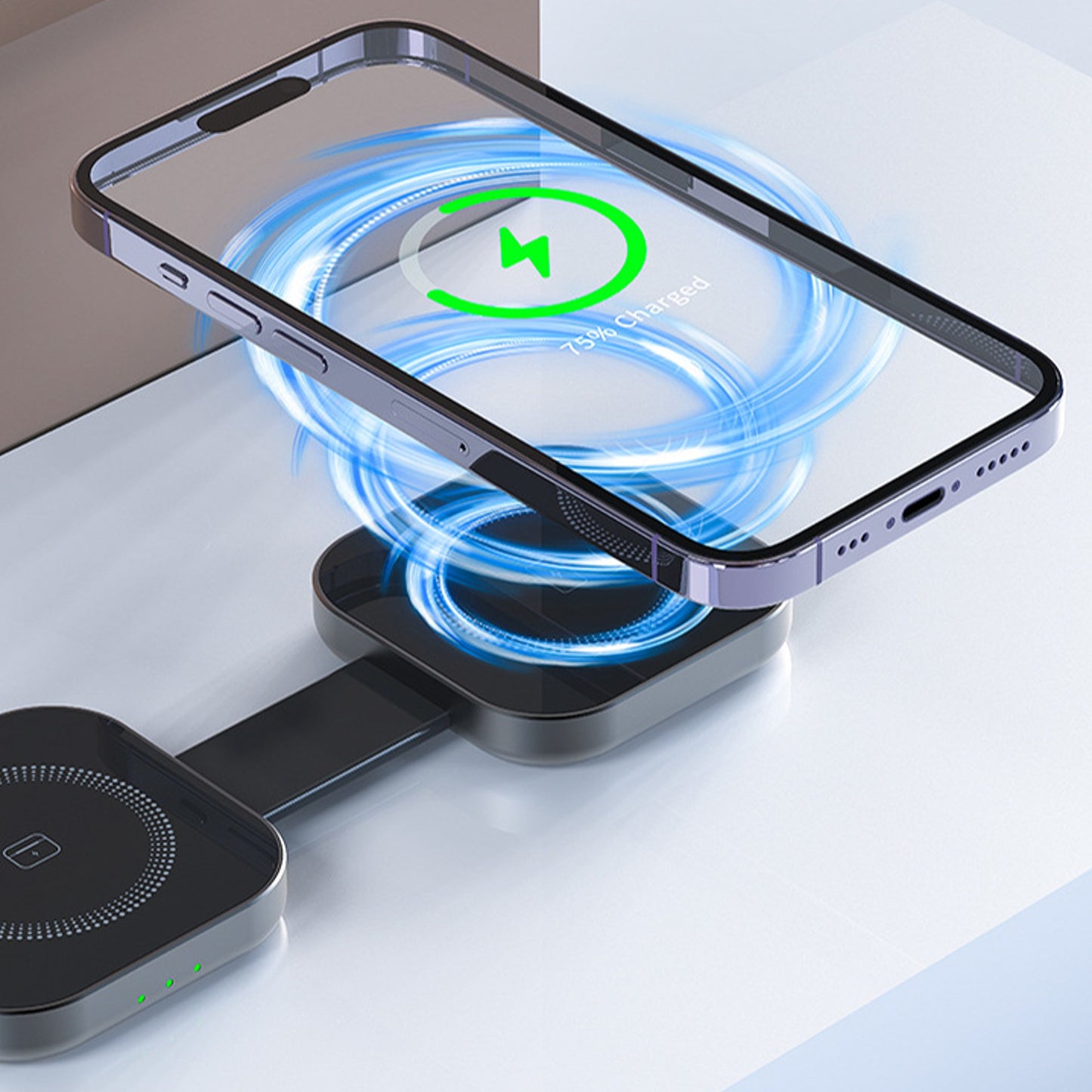 Next-Gen 15W Magnetic 3-in-1 Wireless Charger