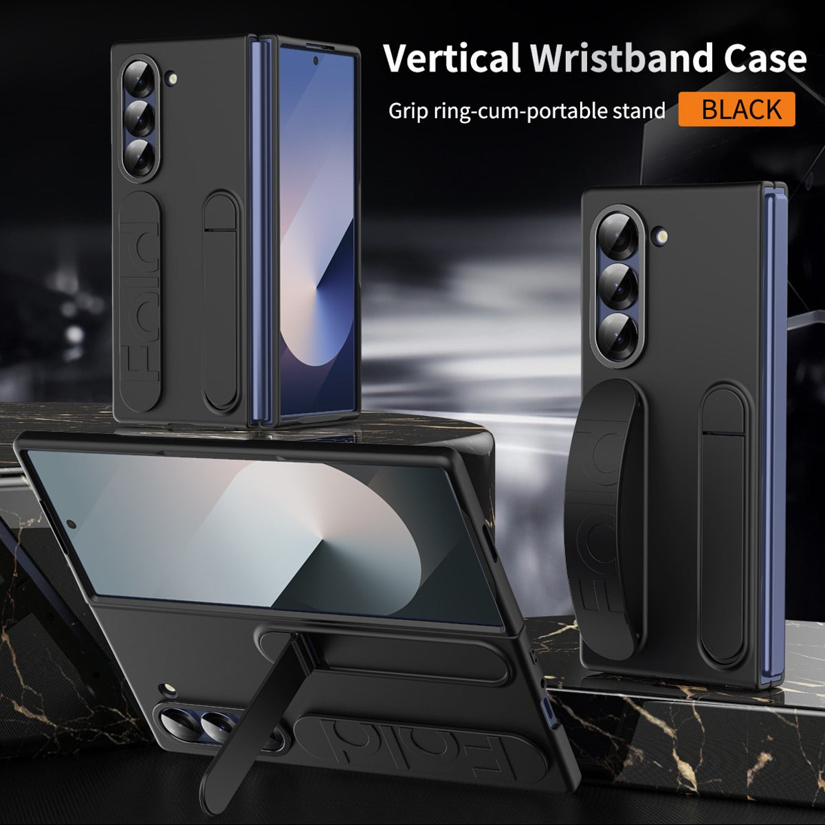 Dual Function Design Wristband Case with Folding Stand - Samsung
