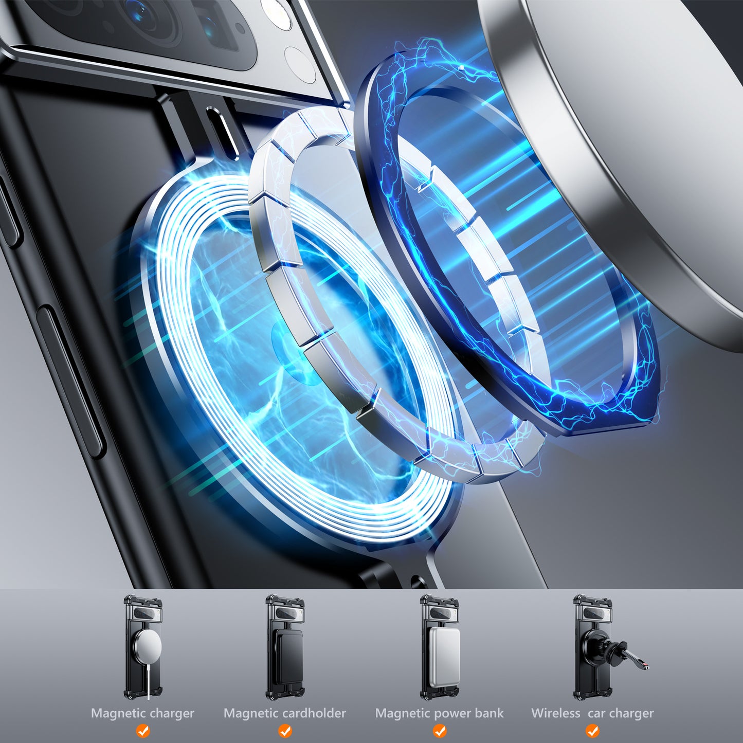 Pivot Guard Magnetic Ring Stand Case - Google