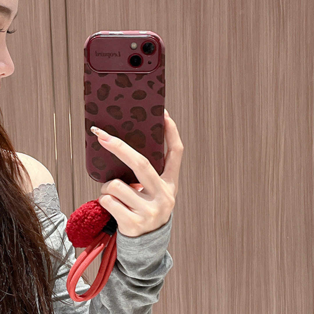 Safari Style Leopard Case with Charm