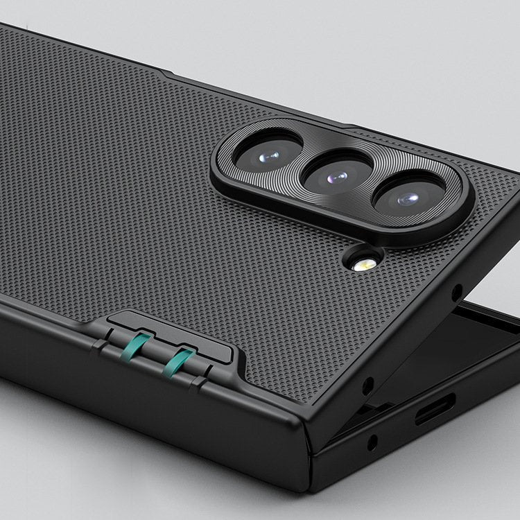 Sleek Frosted Shield Grain Pattern Case - Samsung
