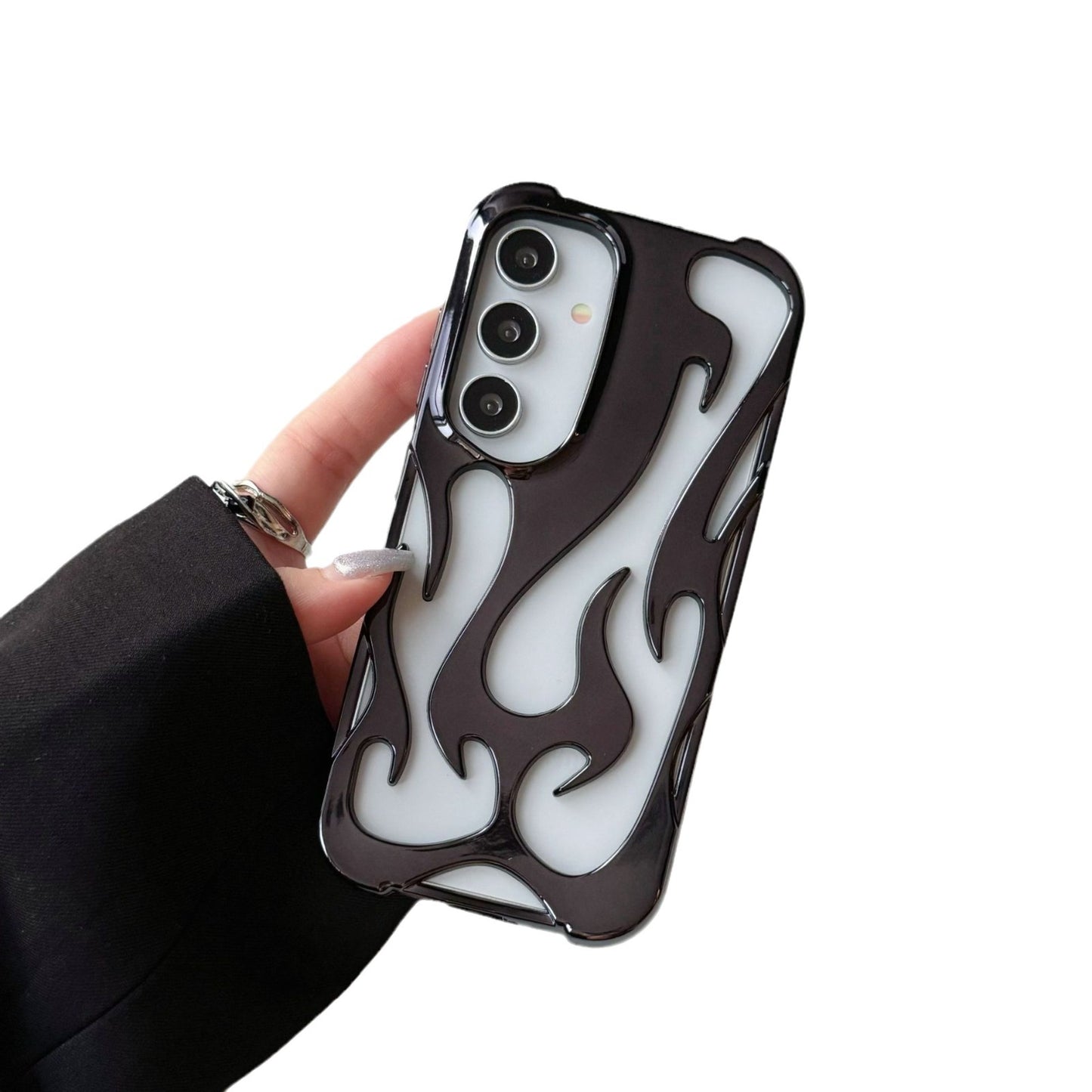 Electroplating Hollow Pattern Protective Case - Samsung