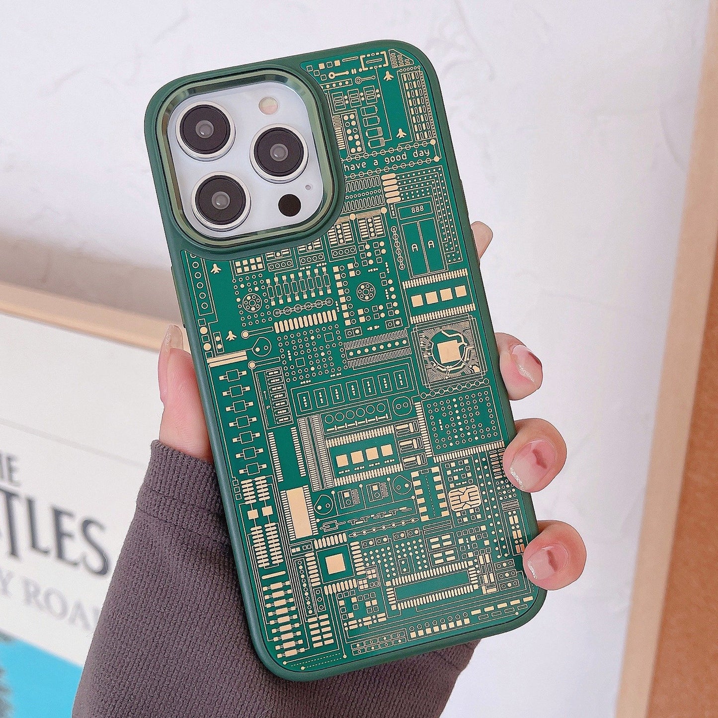 Premium Circuit Board Glass Case - iPhone