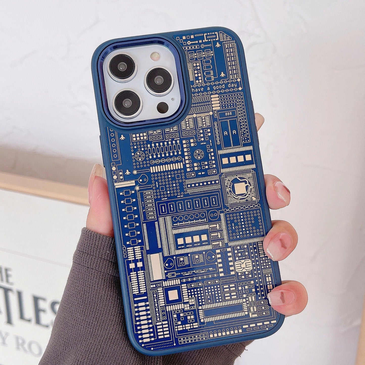 Premium Circuit Board Glass Case - iPhone