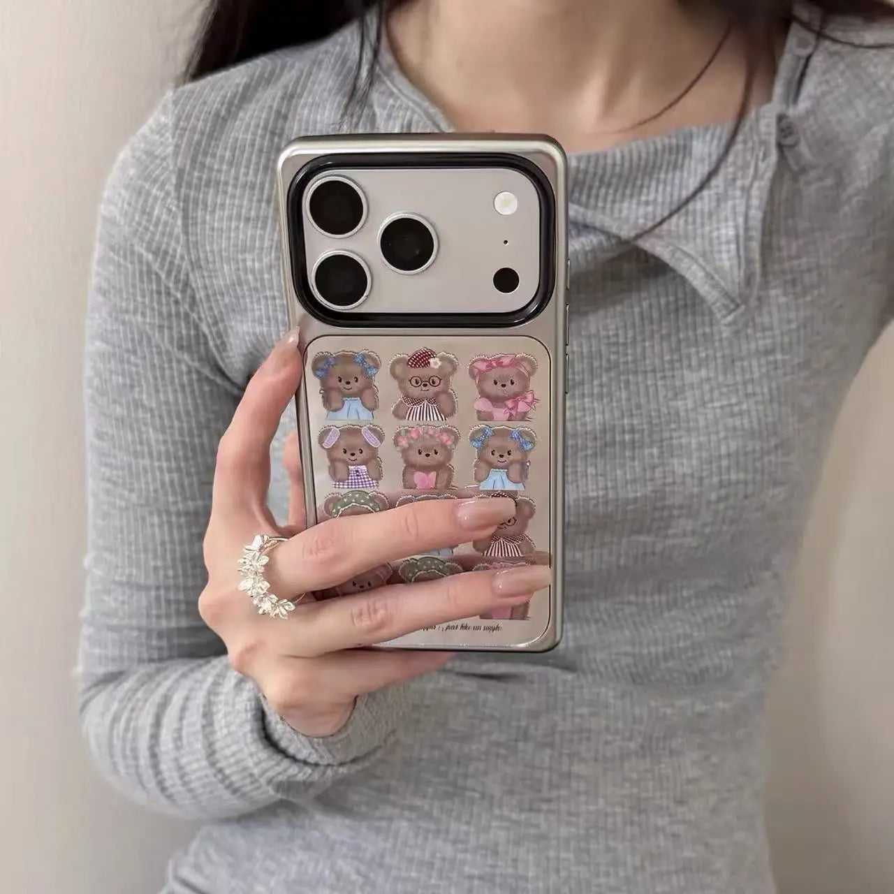 Vintage Teddy Bear Collage Case