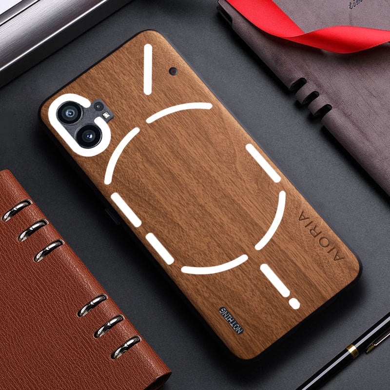 Rustic Wood Grain Protective Case - Nothing