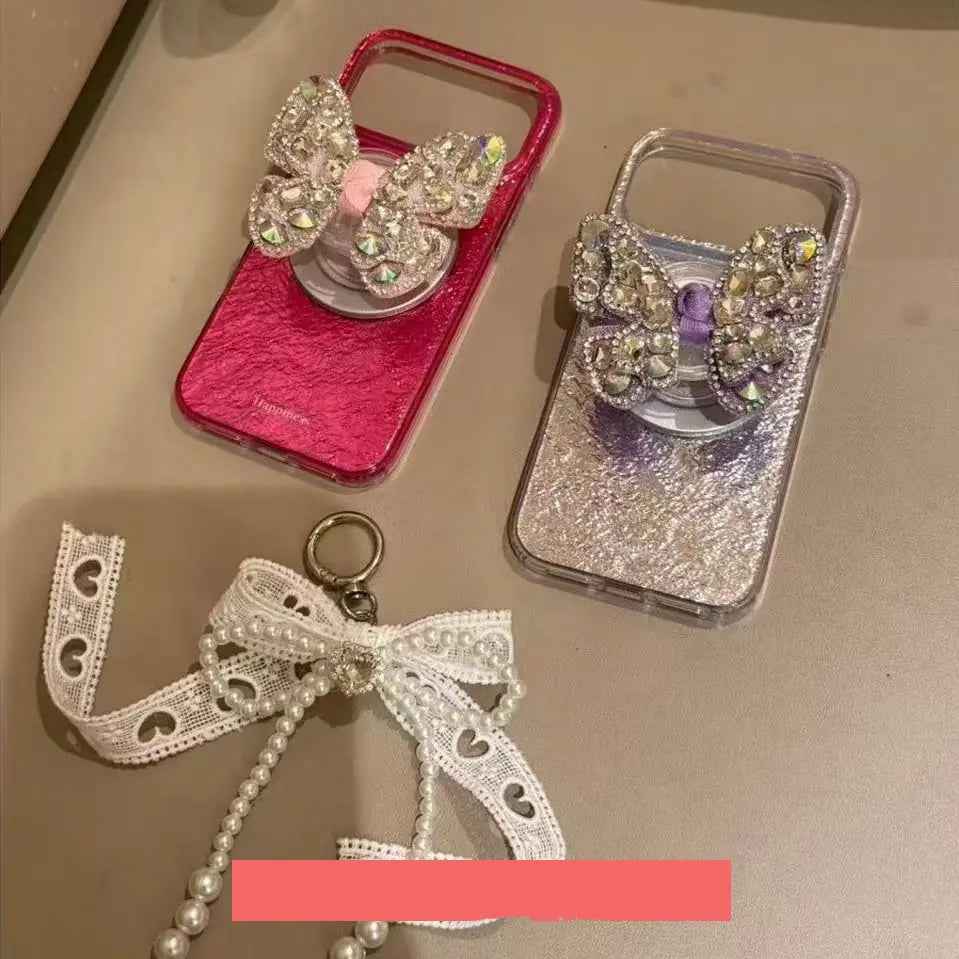 Sparkle Butterfly Wing Pop Case