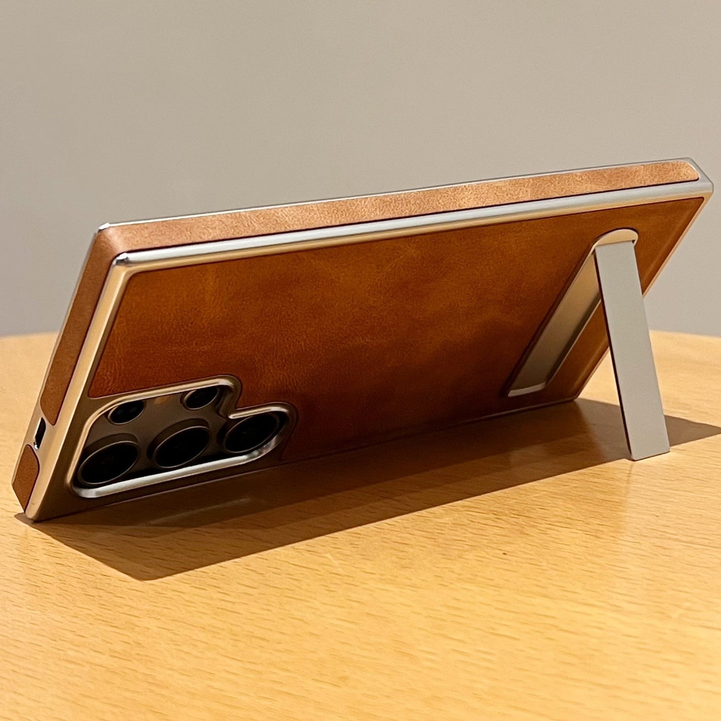 Premium Hidden Bracket Leather Cases - Samsung