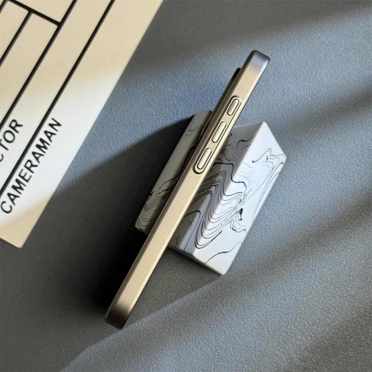 Ribbed Striped Hard Frosted Case - iPhone