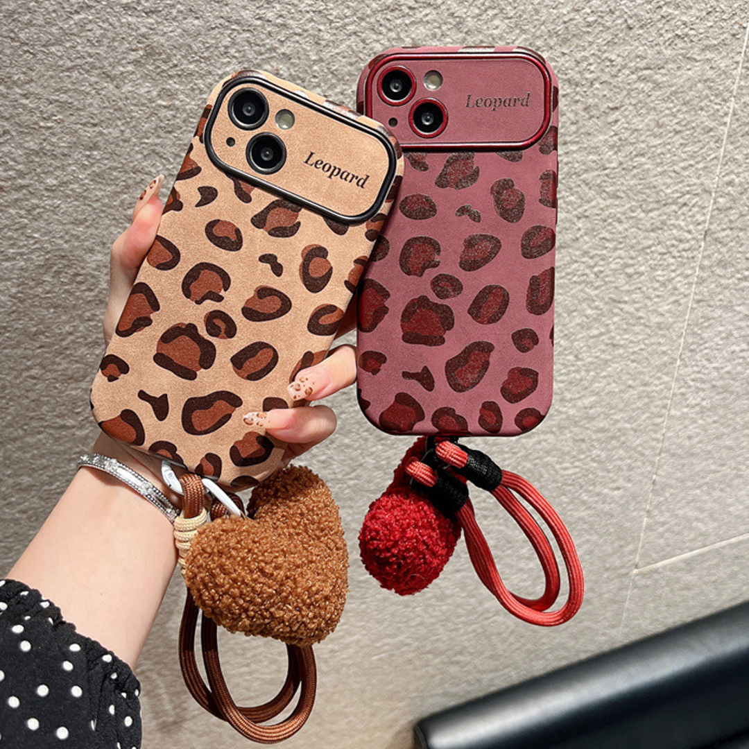 Safari Style Leopard Case with Charm