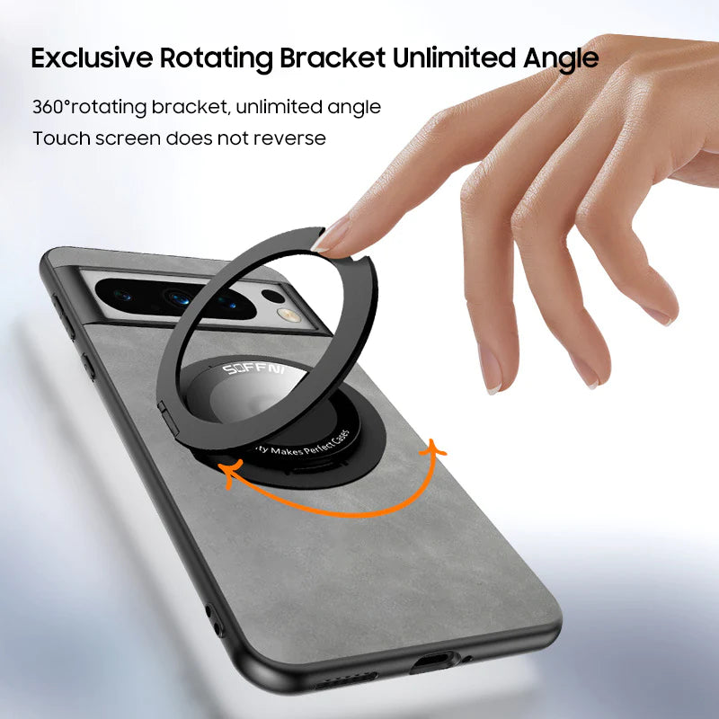 Integrated Magnetic Ring Mobile Case - Google Pixel
