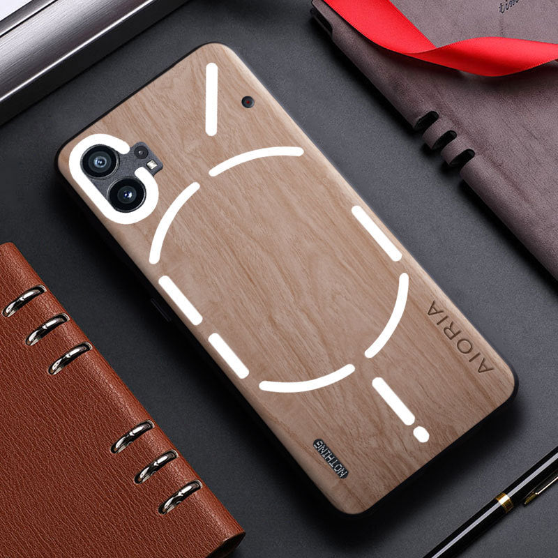 Rustic Wood Grain Protective Case - Nothing