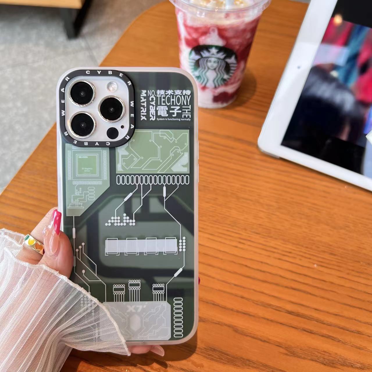 Futuristic Electronic Circuit Design Case - iPhone