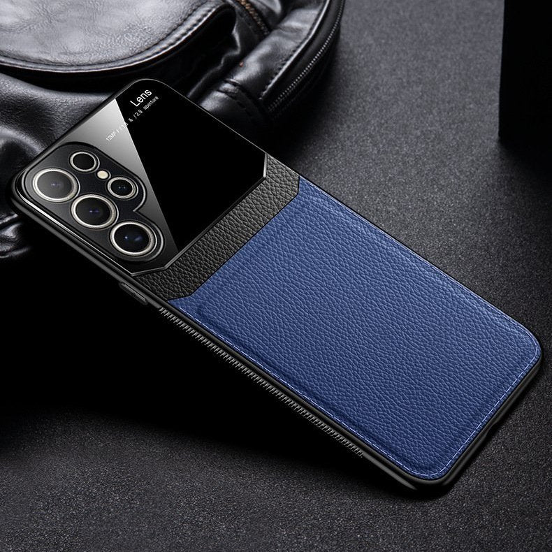 Aura Glass Lens Stitching Leather Case - Samsung