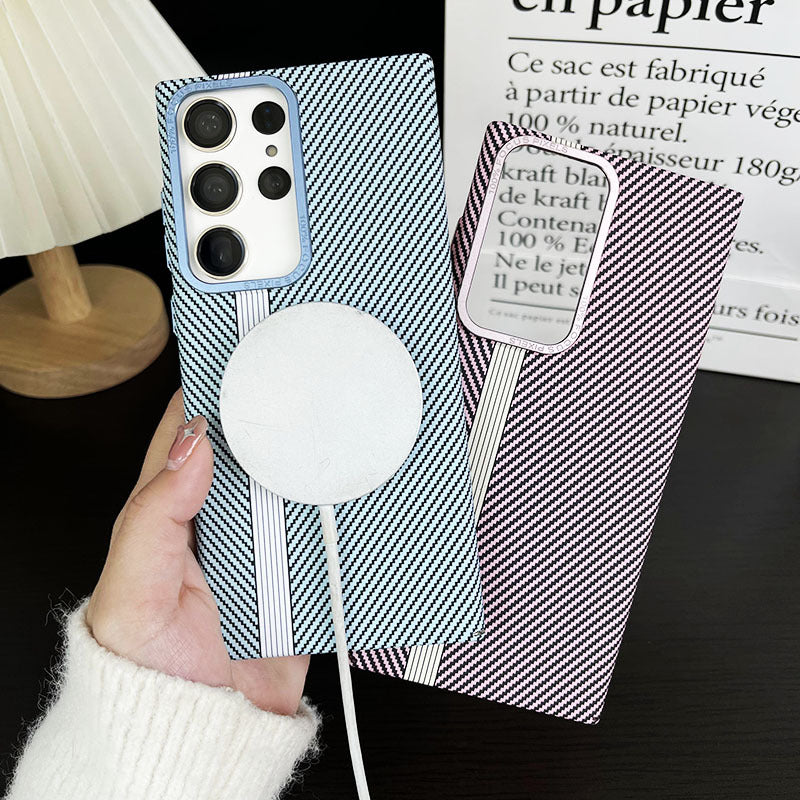 Elegant Style Striped Hard Case - Samsung