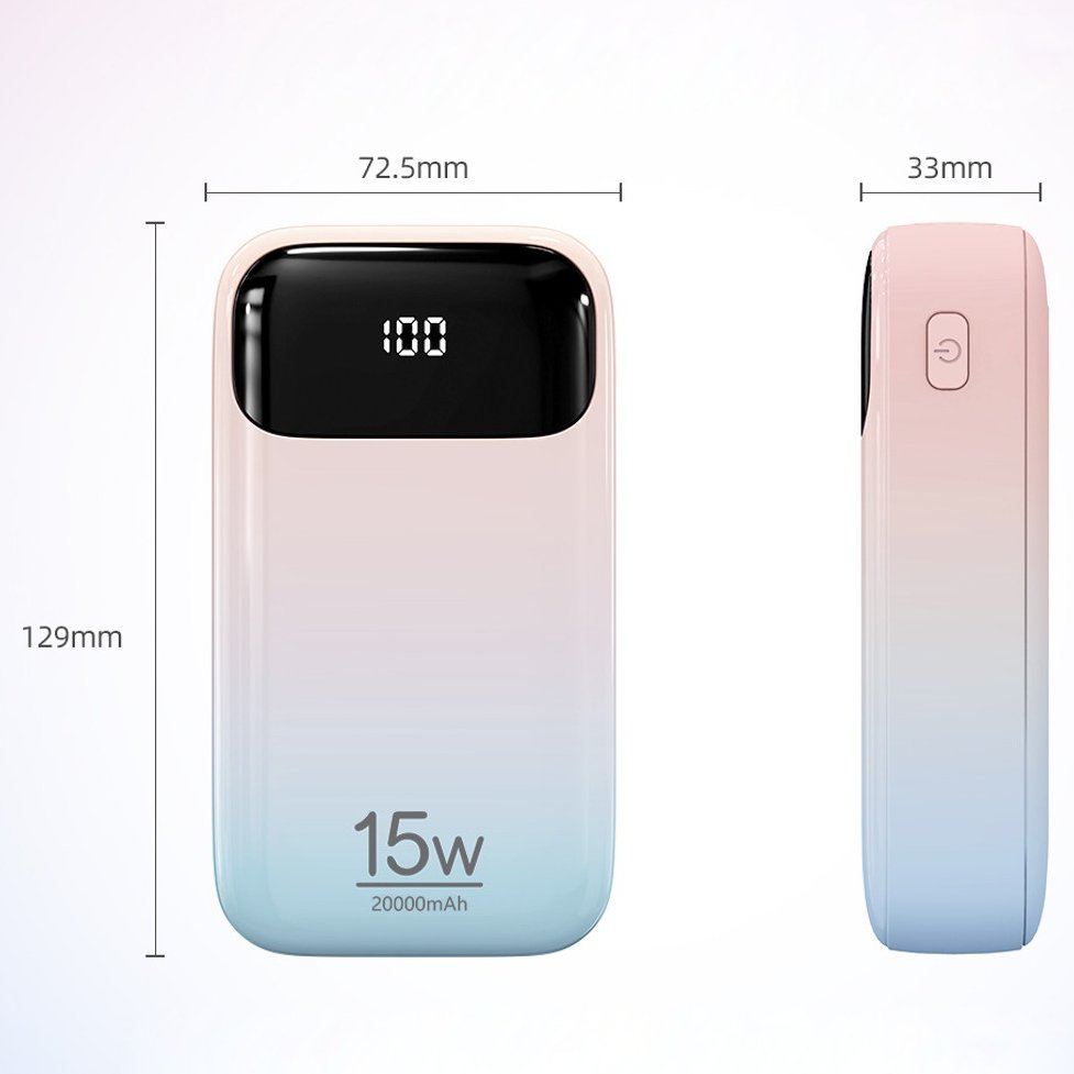 Compact 10000 mAh 15W Ultra-Smart Power Bank