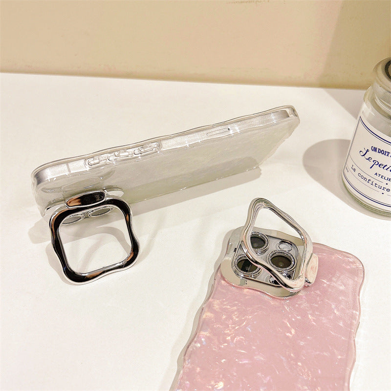 Elegant Wave Phone Case with Ring Stand