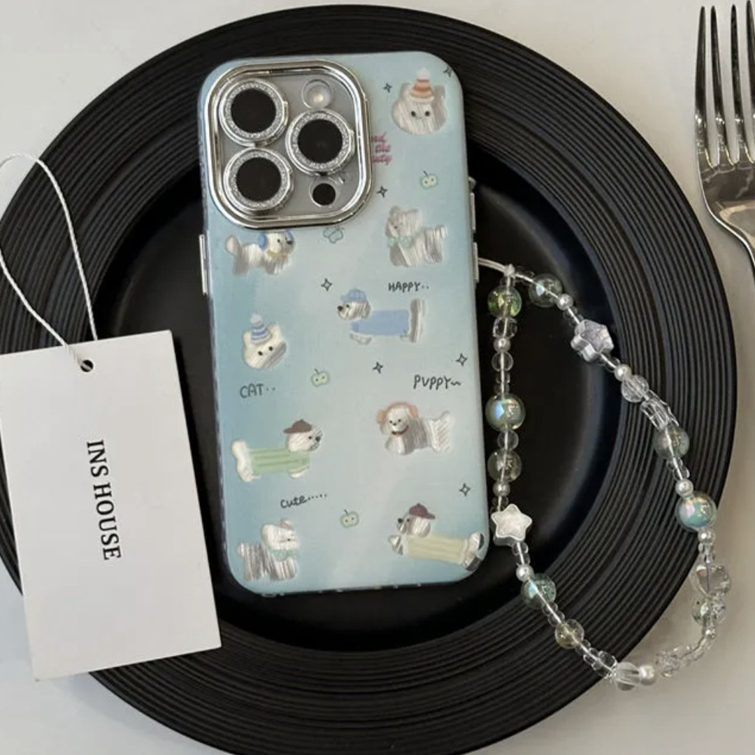 Cute Cat & Puppy Charm Case