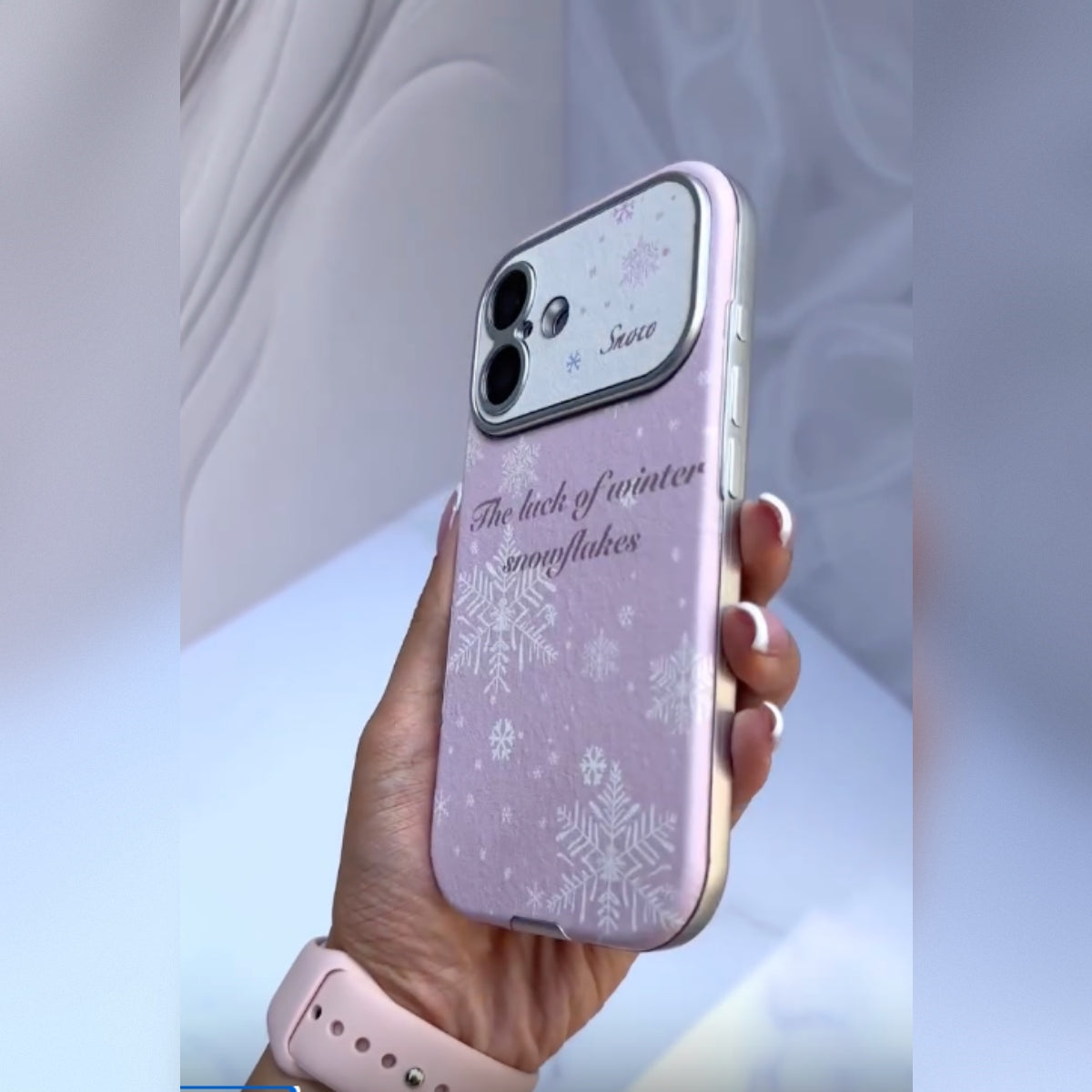 Pastel Pink Snowflake