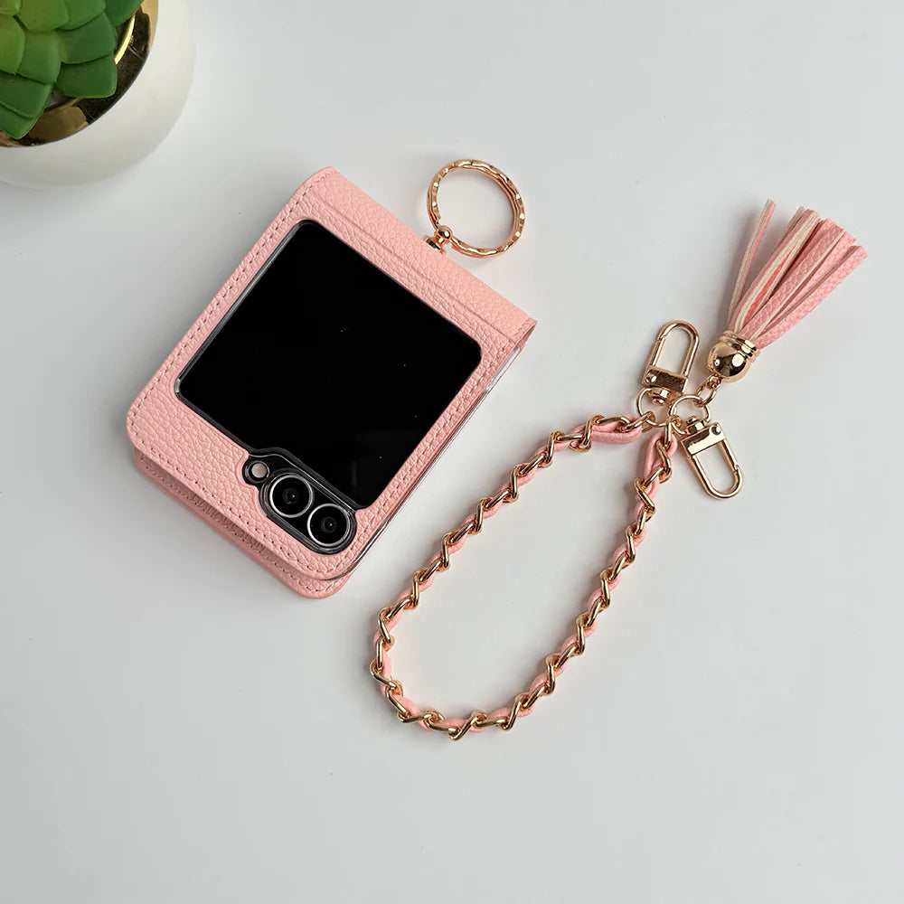 SnapCarry Wristlet Leather Wallet Case - Samsung