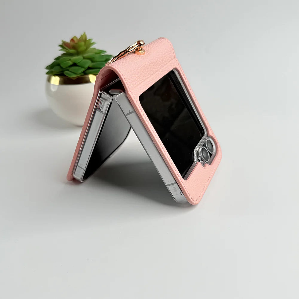 SnapCarry Wristlet Leather Wallet Case - Samsung