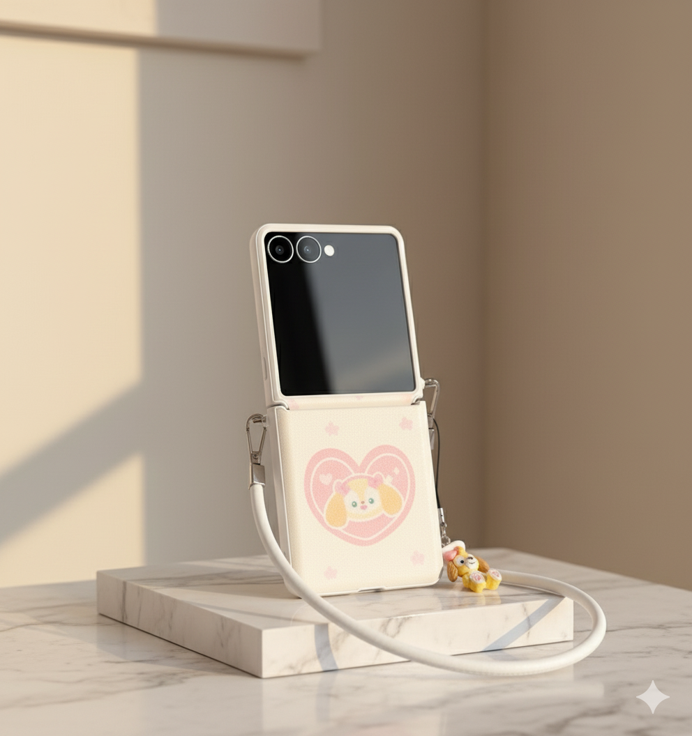 Puppy Charm Flip Case