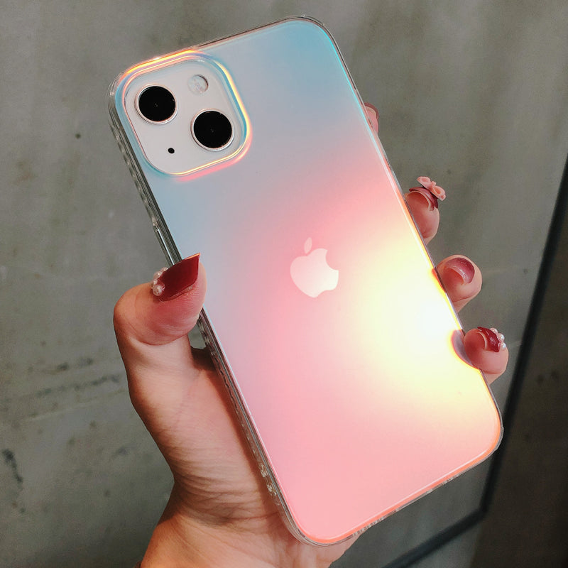 Luxury Laser Gradient Matte Case - iPhone