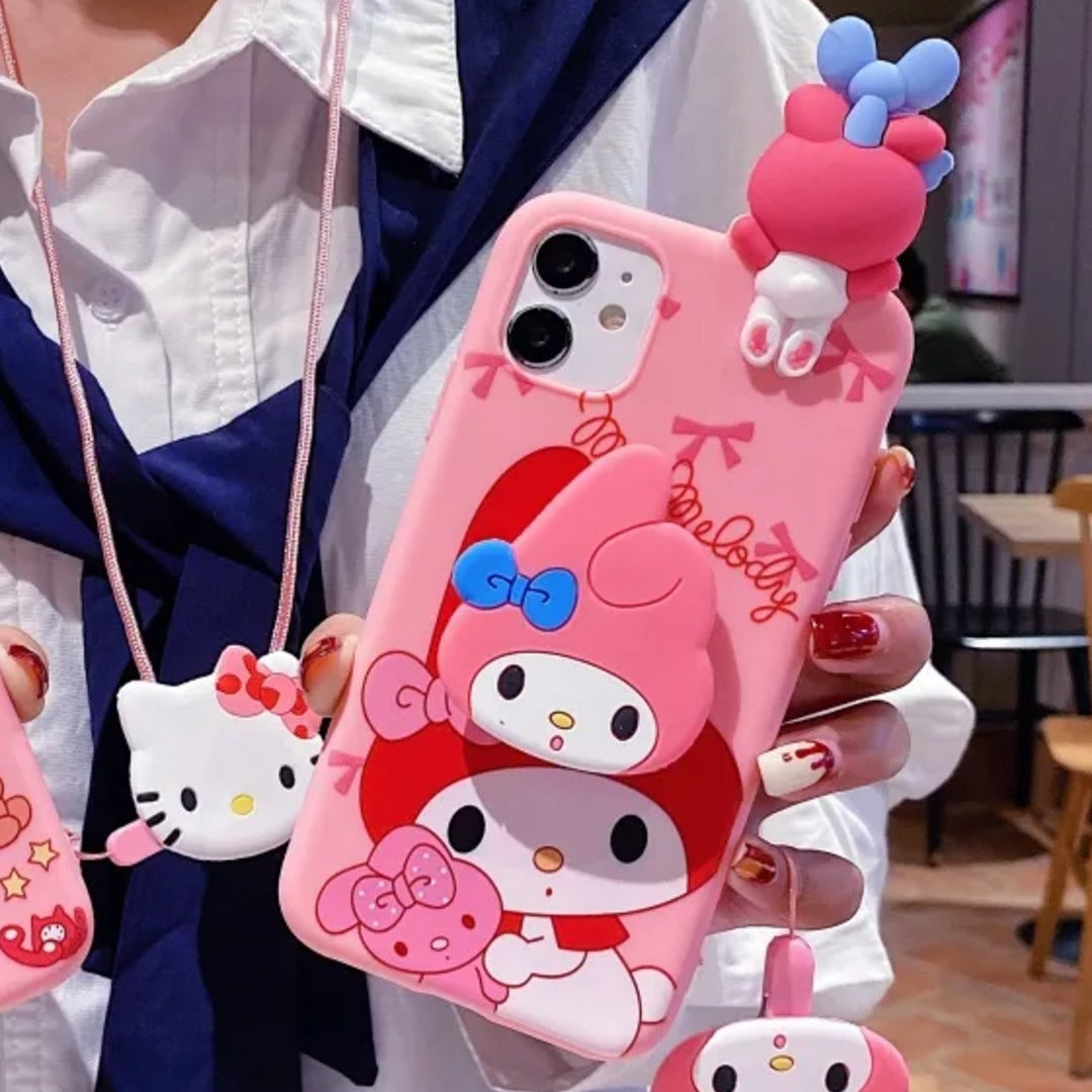 Cute Hello Kitty Charm Phone Case