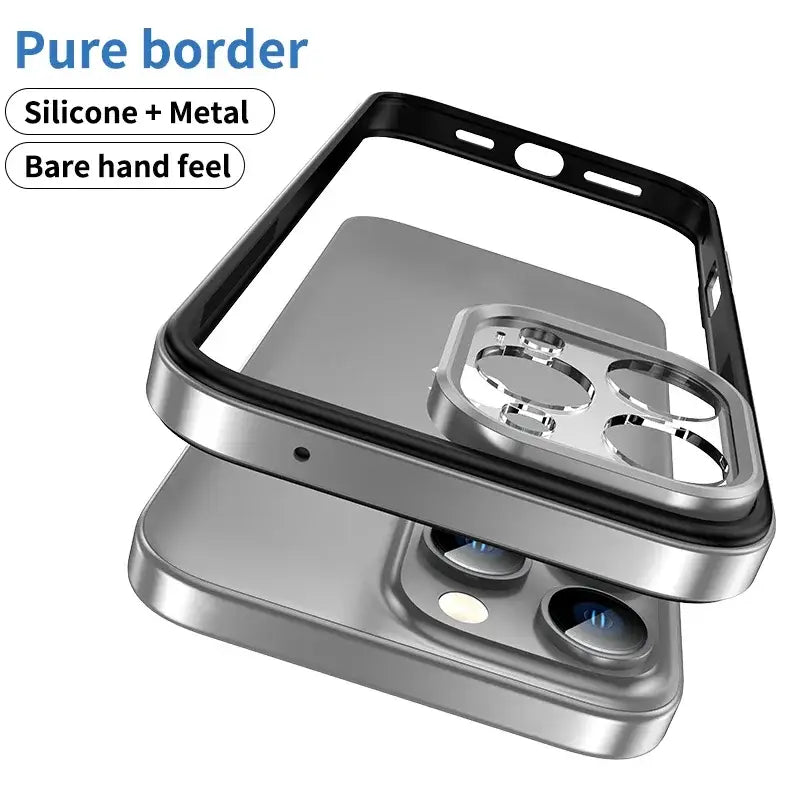 Resilient Hybrid Metal Frame Guard Case - iPhone