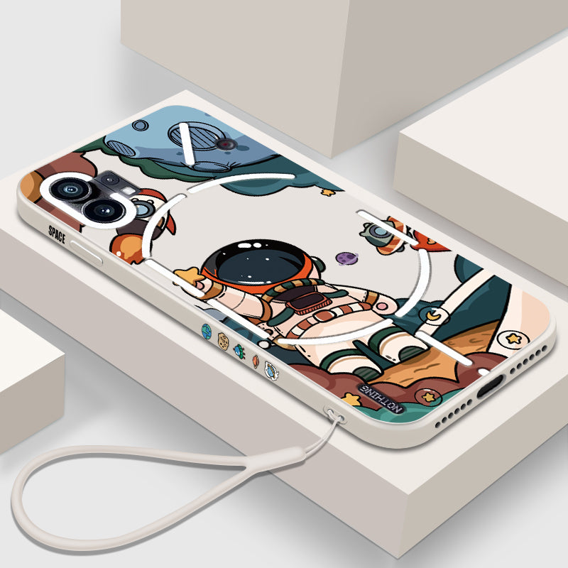 Invincible Anti-Shock Astronaut Cartoon Case - Nothing
