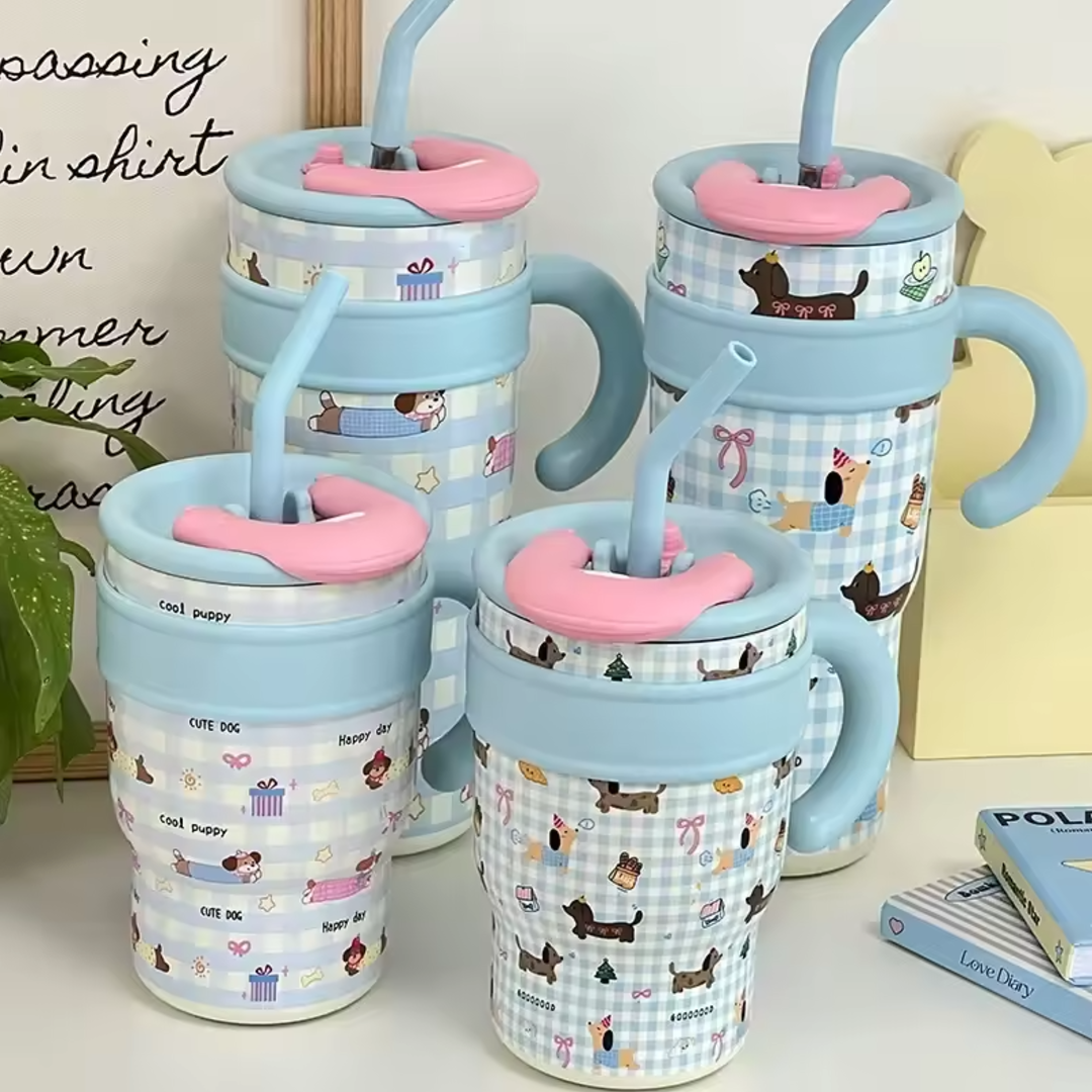 Azure Checkered Insulated Hydrator Tumbler