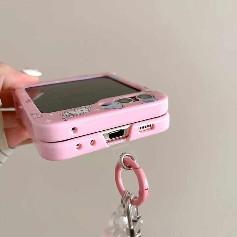Cute Candy Hello Kitty Kuromi with Lanyard Phone Case