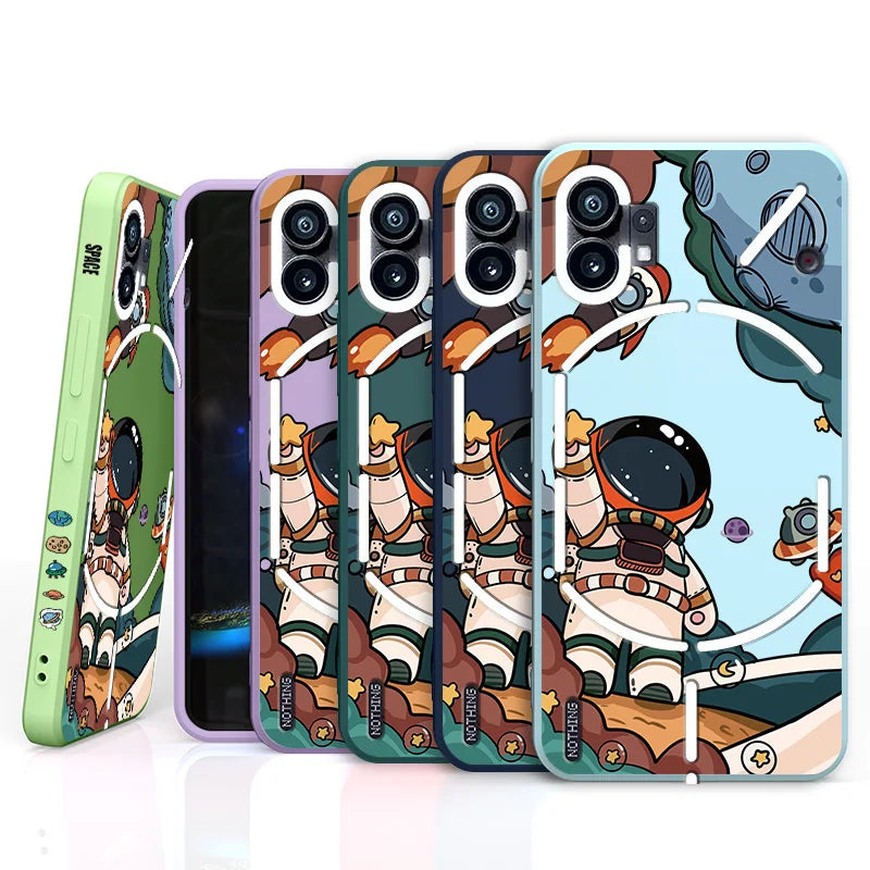 Invincible Anti-Shock Astronaut Cartoon Case - Nothing