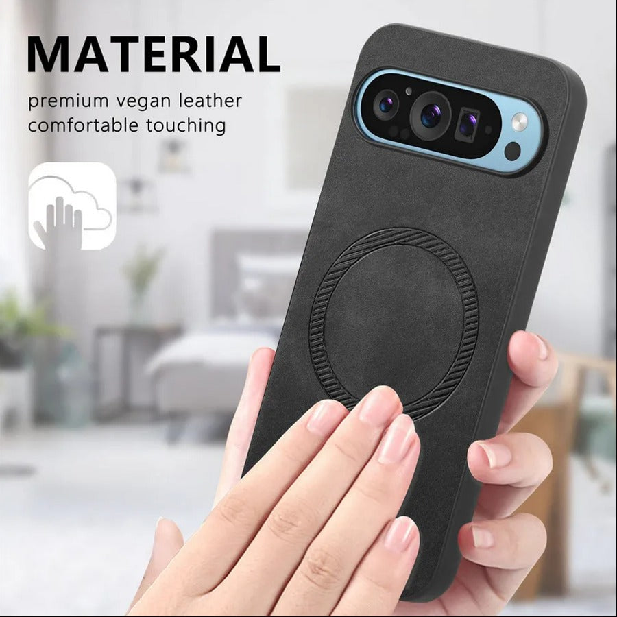 Premium Leather Magnetic MagSafe Case - Google Pixel