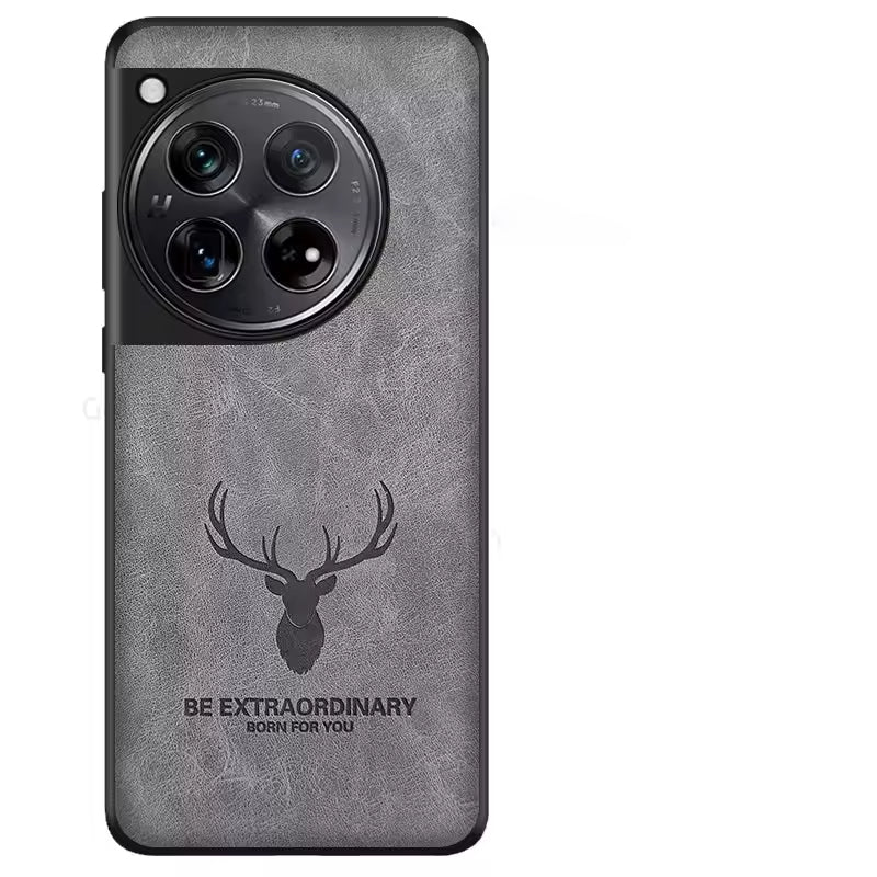 Animal-Themed Deer Head Leather Case - OnePlus