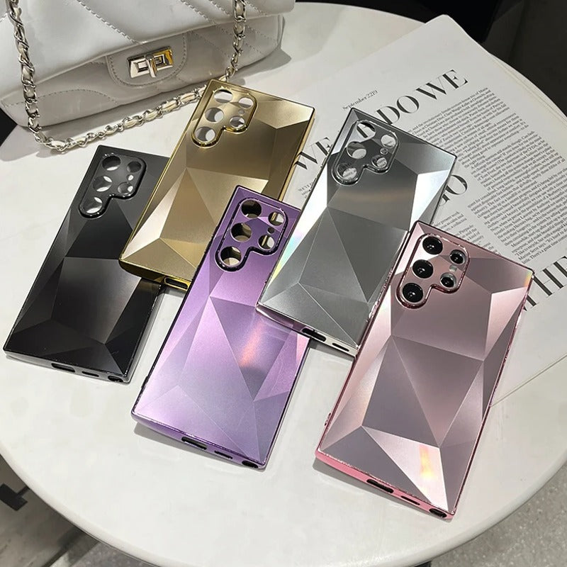 Electro Dazzle Diamond Pattern Phone Case - Samsung