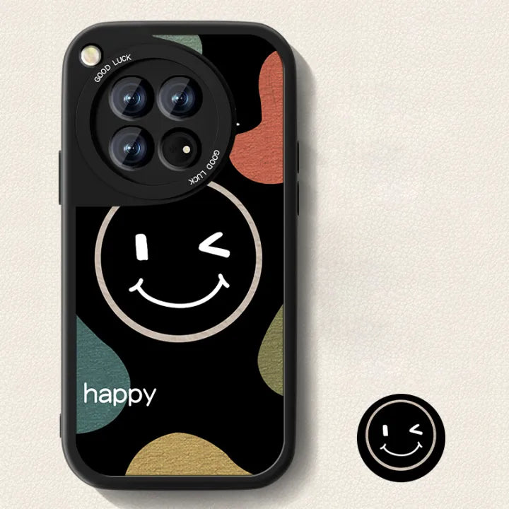 Smiley Patchwork Fashionable & Protective Case - OnePlus