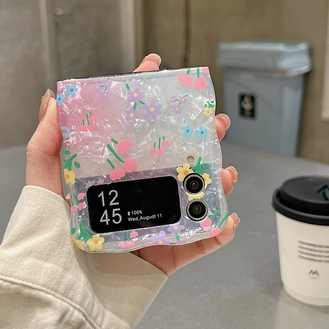 Cute Floral Fancy Pattern Case - Samsung