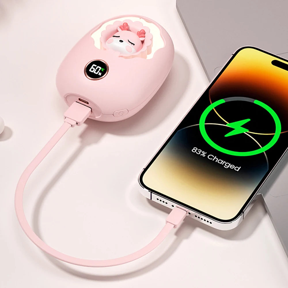 Cuddle Charm Power Bank & Warmer - 3000 mAh
