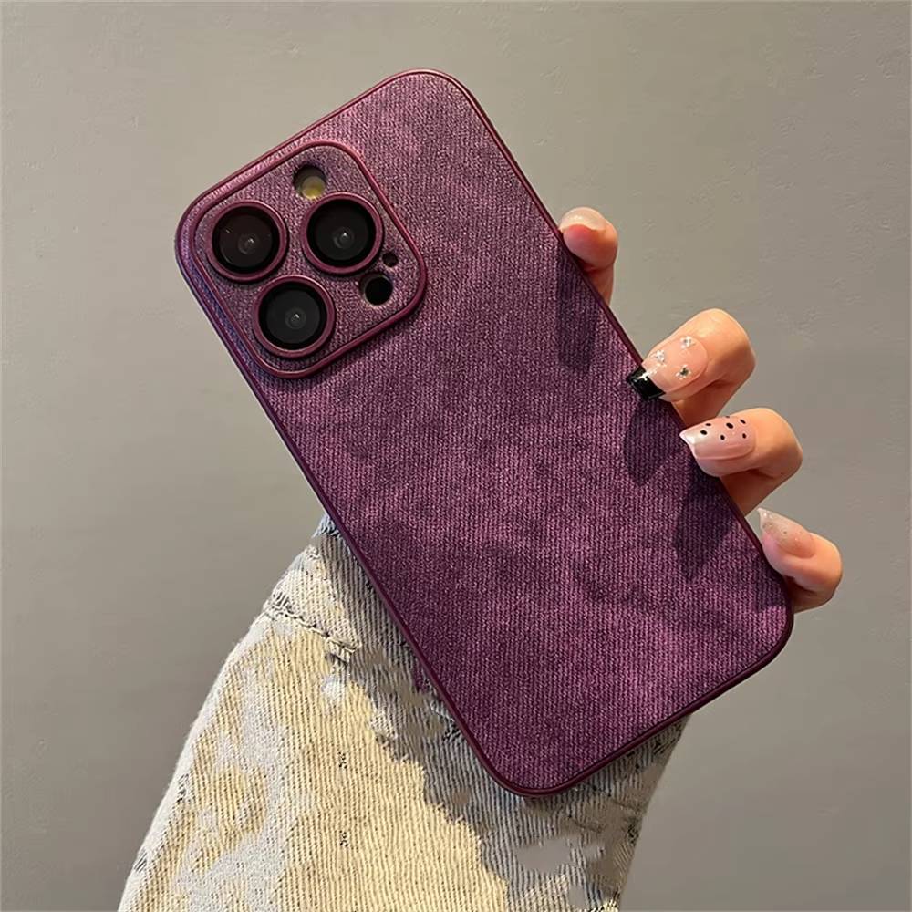 Bold Textured Luxury Leather Case - iPhone