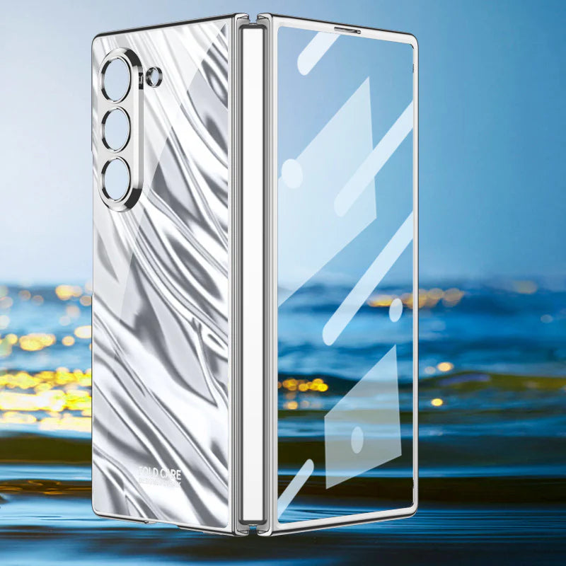 Samsung Galaxy Z Fold6 Electroplated Case with Wave Design