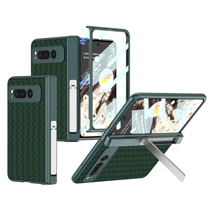 Google Pixel Fold Woven Pattern Stand Case