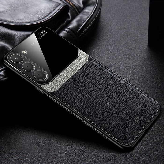 Aura Glass Lens Stitching Leather Case - Samsung