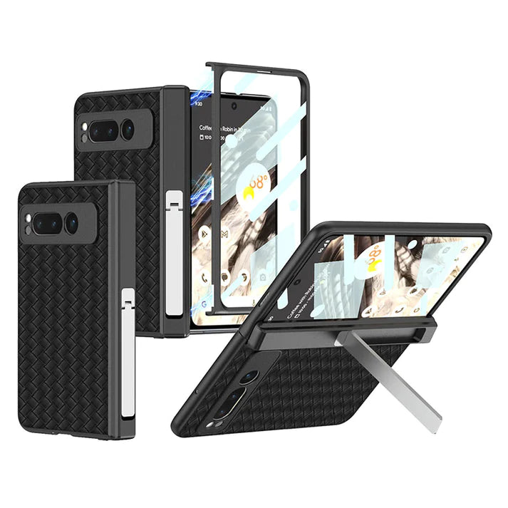 Google Pixel Fold Woven Pattern Stand Case