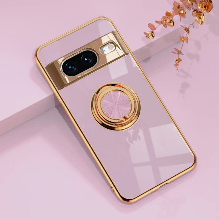 Electroplated Magnetic Ring Mobile Case - Google Pixel