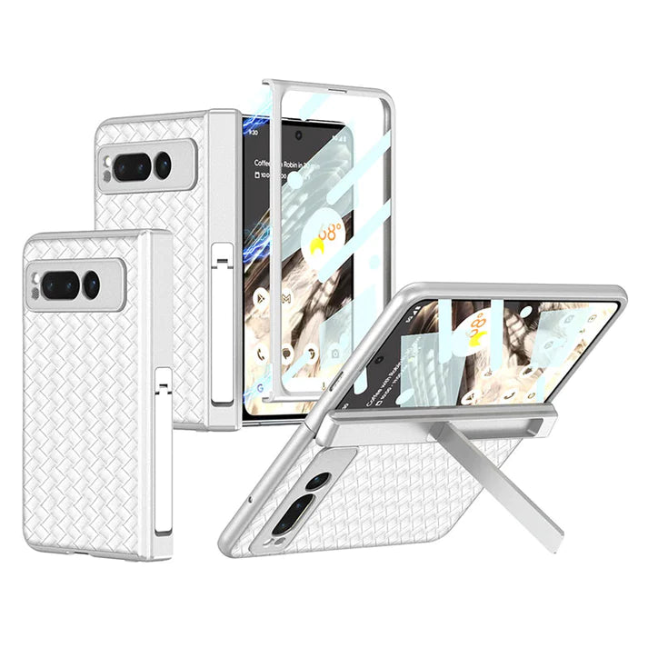 Google Pixel Fold Woven Pattern Stand Case