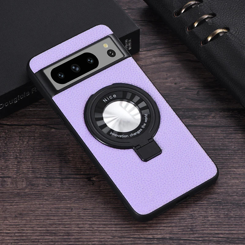 Hidden Stand MagSafe Leather Case - Google Pixel
