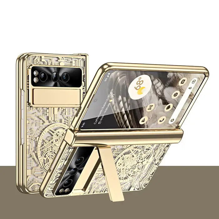 Google Pixel Fold Gear Pattern Electroplating Case